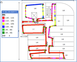 三、现场案例 楼高共5层,单层面积约900平方米,万达酒家共占用了1F-5F,其中1F为大厅和包厢,2F为包厢,室内实墙隔断较多。室内2G信号由周边宏站覆盖,信号强度良好,当前主要解决1-2F的LTE信号弱覆盖。